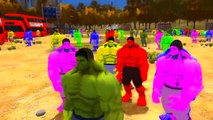 Hulk Colors Dizzy Adventure with McQueen Disney Cars Nursery Rhymes Superhero Children Songs