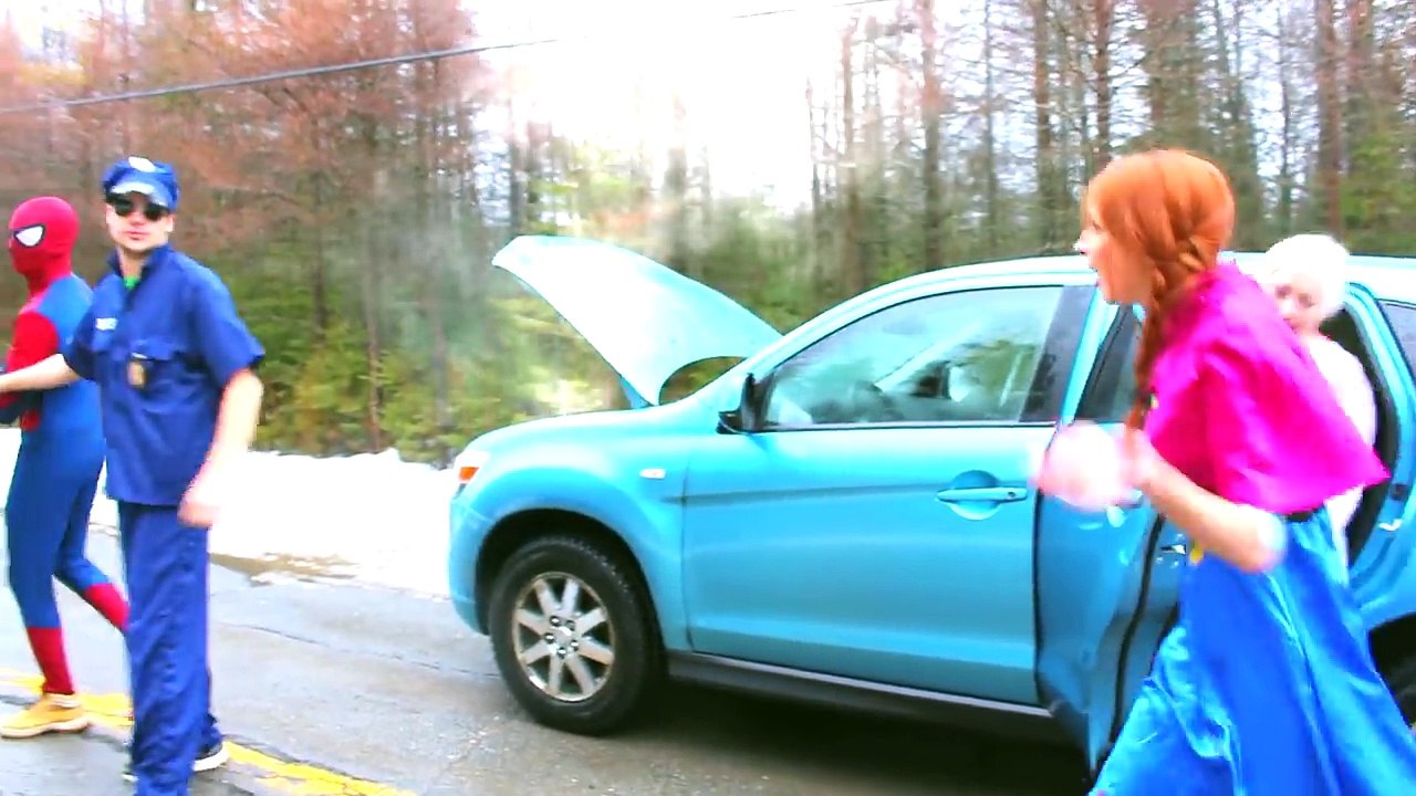 Spiderman & Frozen Elsa Arrested vs Joker Policeman Superhero Fun in Real Life