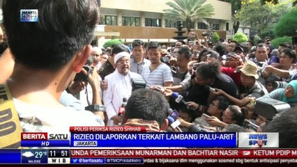 Rizieq Shihab Diperiksa 4 Jam Terkait Ceramahnya Soal Gambar Palu Arit dalam Rupiah