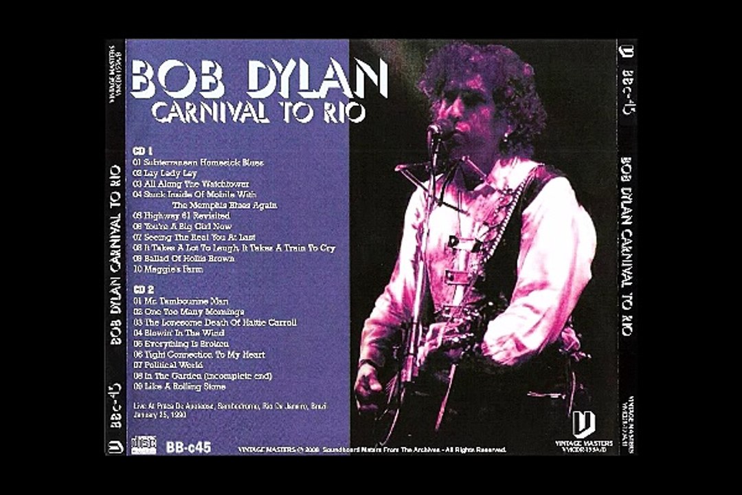 Bob Dylan- January 25 1990 - Rio De Janeiro, Brazil  - Praca De Apoteose, part 2