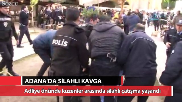 Adliye çıkışı silahlı kavga: 4 yaralı