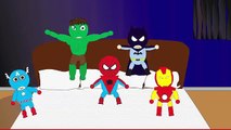 5 Little Monkeys Jumping on the bed - Super Heroes version! | Kids Songs