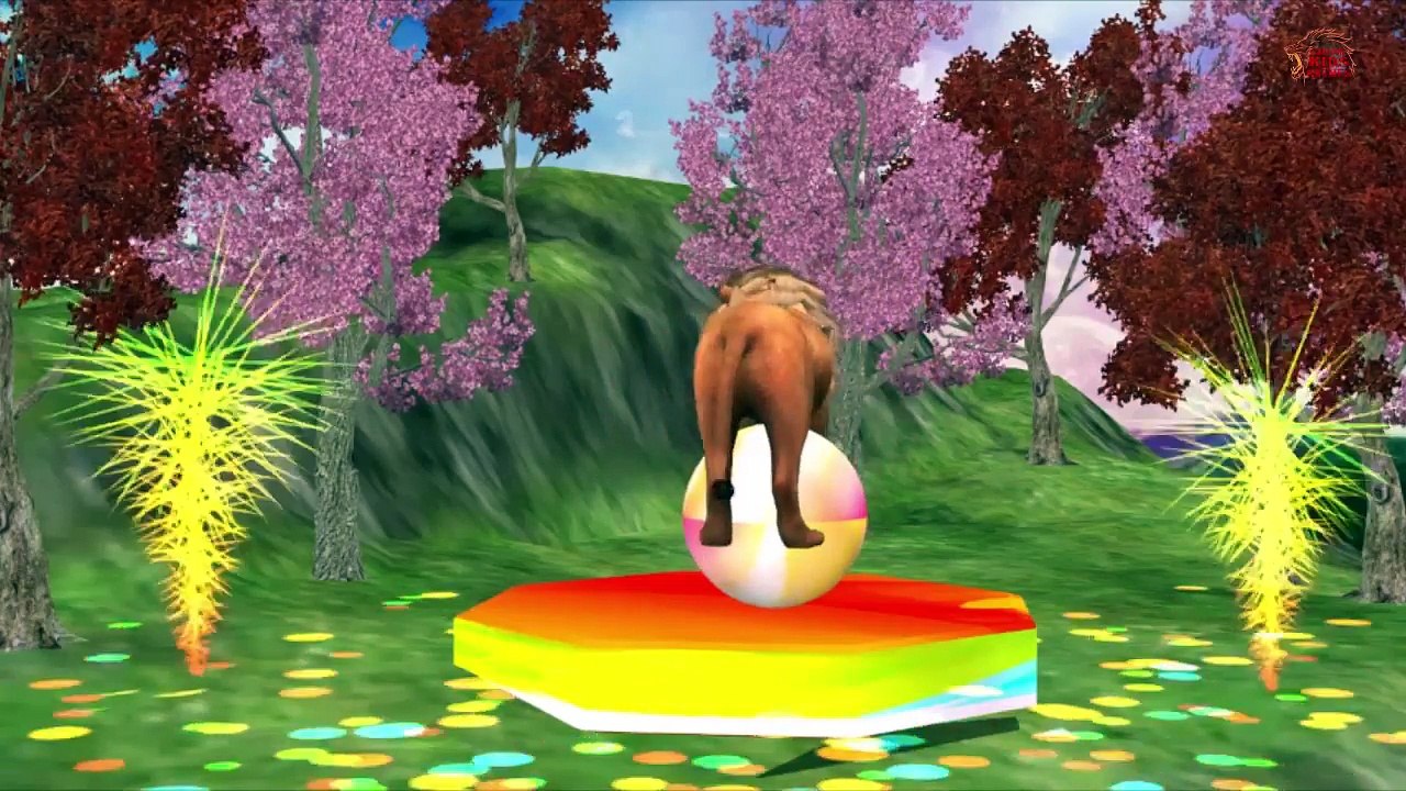 Cheetah And Duck 3D Animals Animation English Nursery rhymes Collection