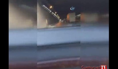 Trafikte çılgın akrobasi