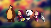 Masha and the Bear 2 Finger Family Nursery Rhymes Lyrics
