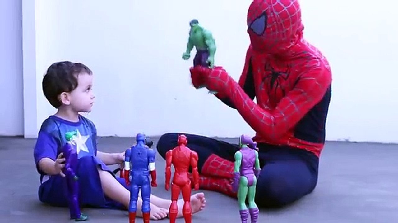 Joker Girl Bad Baby TRAPS SPIDERMAN! w/ Maleficent Joker Funny Superhero Video :)