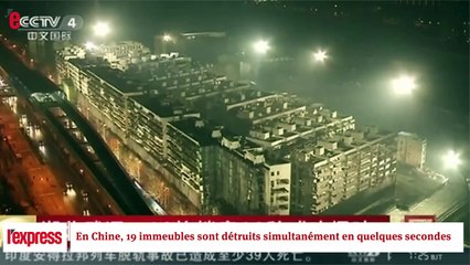 Chine : 19 bâtiments partent en fumée en quelques secondes