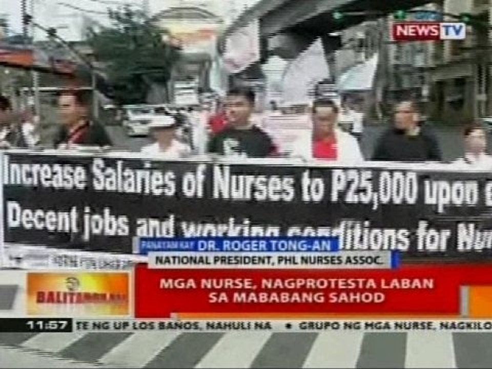 BT: Panayam kay Dr. Roger Tong-An kaugnay ng protesta ng mga nurse laban sa mababang sahod