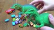 Dinosaurs Attack Disney Cars and Car Nap Sally Lightning McQueen Fights Dinosaurs Micro Drifters