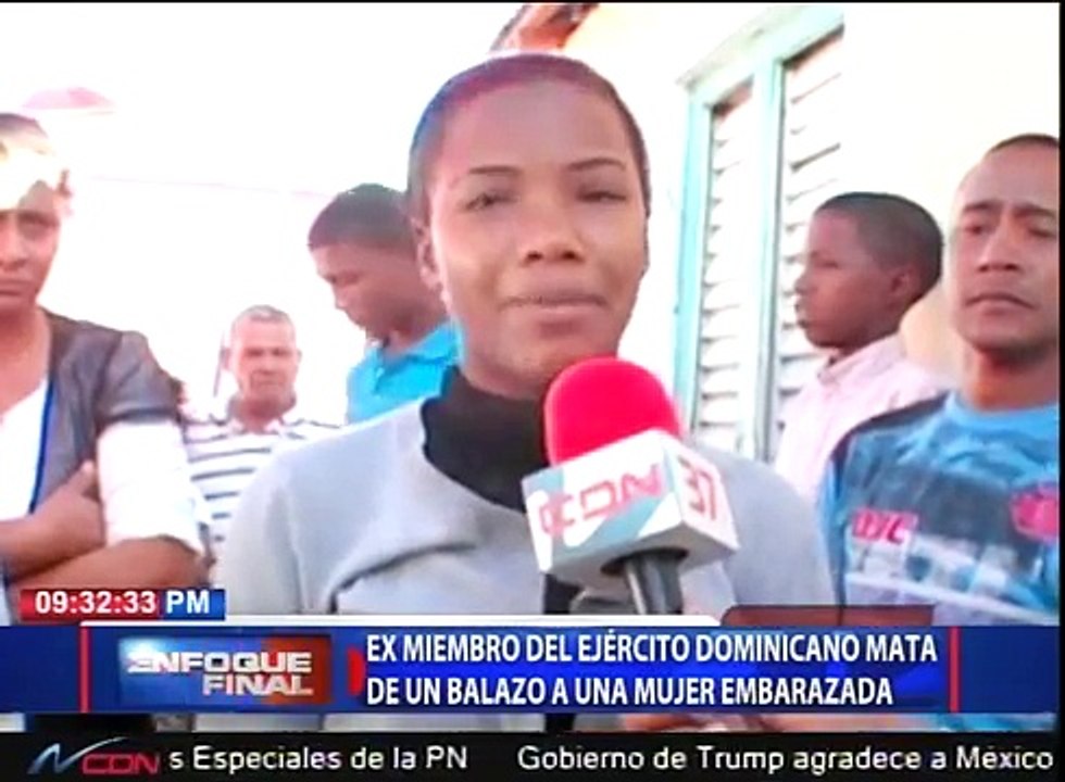 Ex miembro del Ejército Dominicano mata de un balazo a una mujer embarazada