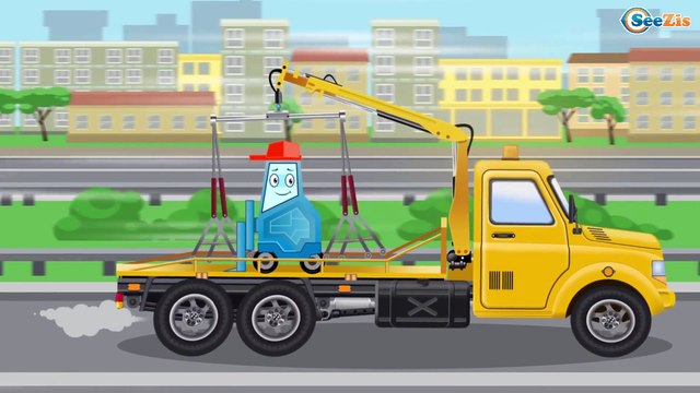 The Tow Truck Adventures - Service Vehicles - Kids Cartoon - Cars & Trucks Cartoons for children