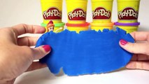 Play Doh Disney Princess How to make Playdough Dress Frozen Princess MagiClip Dolls