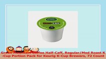 Green Mountain Coffee HalfCaff RegularMed Roast KCup Portion Pack for Keurig KCup bae35ee9