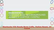 Starbucks VIA Ready Brew Coffe Italian Roast 24 Count 6674526c
