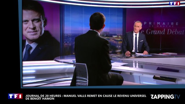 Manuel Valls tape sur Benoît Hamon et son revenu universel au 20h de TF1 (vidéo)