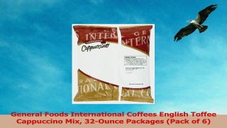 General Foods International Coffees English Toffee Cappuccino Mix 32Ounce Packages Pack a5ddb659