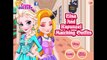 ♥♥♥ Дисней замороженные принцессы Эльза и Рапунцель соответствующие костюмы детские видео игры для детей