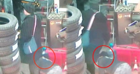 Arabasını Tamirciye Götüren Kadını Tamirci Baldırından Isırdı, O Anlar Kamerada