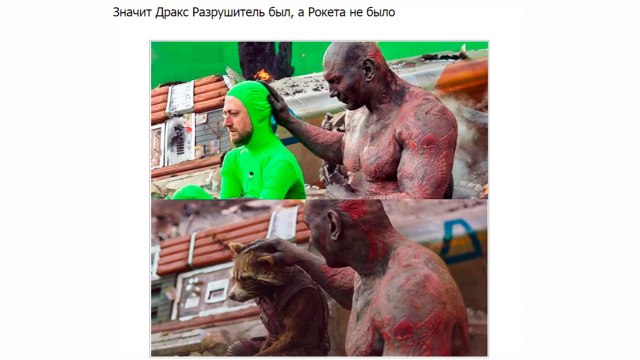 Сцены из фильмов до и после применения спецэффектов. Закадровые секреты известных фильмов.