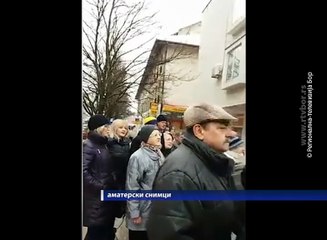 Protest zbog visokih računa, 24. januar 2017. (RTV Bor)