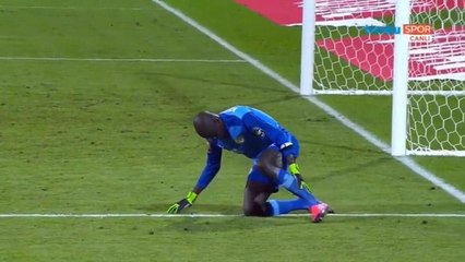 Goleiro de Senegal tropeça em si mesmo e simula lesão