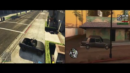 gta v vs gta san andreas comparando funçoes jogabilidades etc