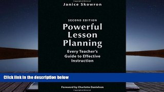 PDF  Powerful Lesson Planning: Every Teacher s Guide to Effective Instruction For Kindle