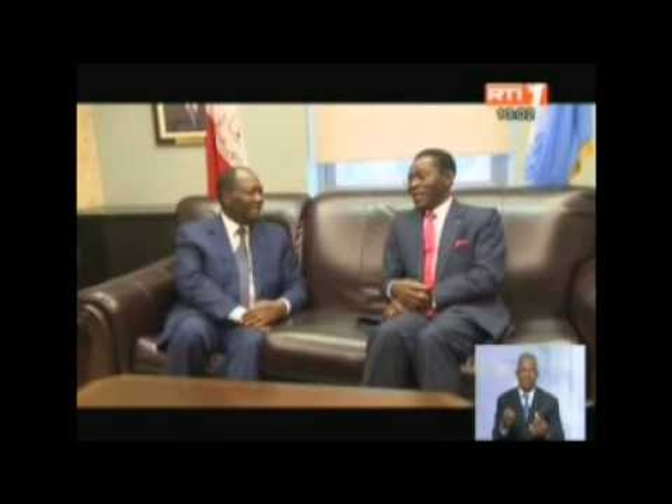 RTI - Le Président de la République, Alassane OUATTARA, échange avec le Président de la Guinée