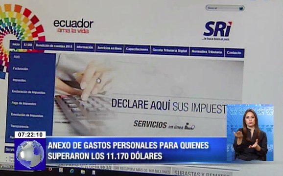 Anexo de gastos personales para quienes superaron los 11.170 dólares