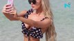 X Factor star Betsy-Blue English flaunts her hourglass figure in a bikini