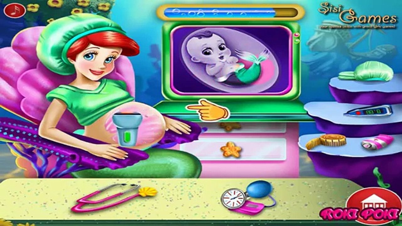 ARIEL LA SIRENITA EMBARAZADA REVISION CON EL DOCTOR! - ARIEL LITTLE MERMAID PREGNANT CHECK-UP!