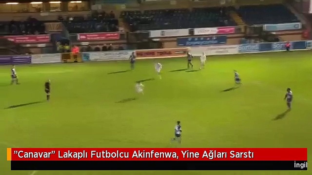 "Canavar" Lakaplı Futbolcu Akinfenwa, Yine Ağları Sarstı