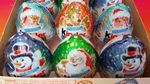 KINDER SURPRISE EGGS Xmass unwrap surprise eggs video