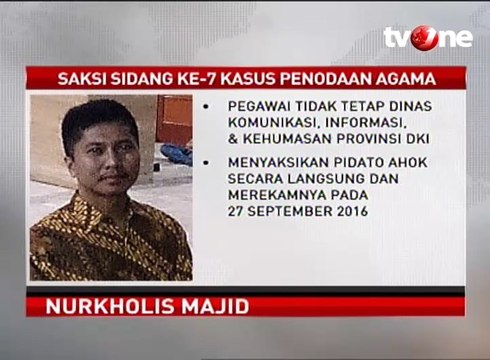 Profil Saksi-saksi Sidang Ketujuh Kasus Penodaan Agama