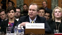 Sen. Sanders pushes Mulvaney on supporting entitlement cuts