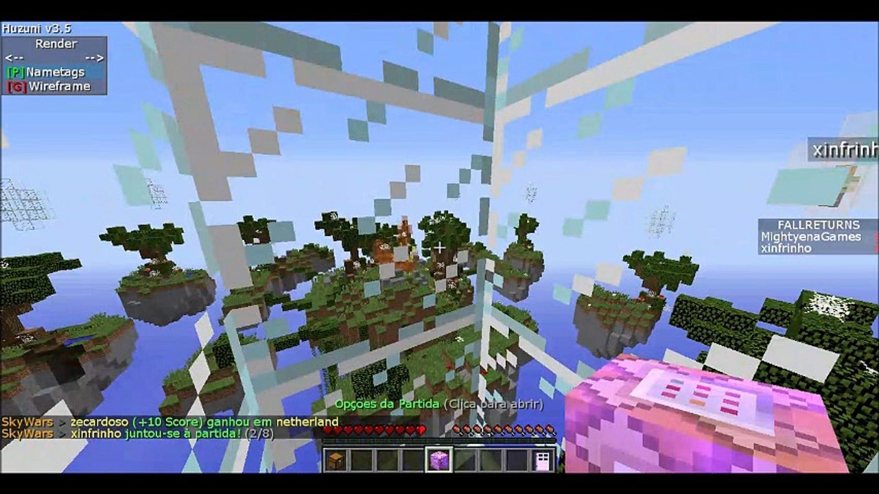 I AM HACK! Minecraft: jogando com hack no skywars