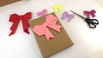 Origami Schleife falten - 3D Geschenkschleife basteln mit Papier - Weihnachten basteln