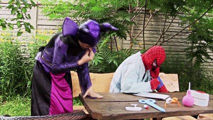 FROZEN ELSA & DOCTOR Spiderman w/ Batman vs Maleficent and Hulk Funny Superheroes Real Life. Ep. 61