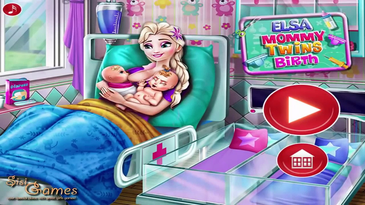 CANAL VIDEOS INFANTIS - FROZEN ELSA GRAVIDA NO HOSPITAL COM O BEBE