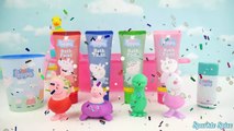 Learn COLORS with Peppa Pig Nick Jr Bath Paint George, Suzy Mashems Bathtime Toys, Orbeez, Bubbles