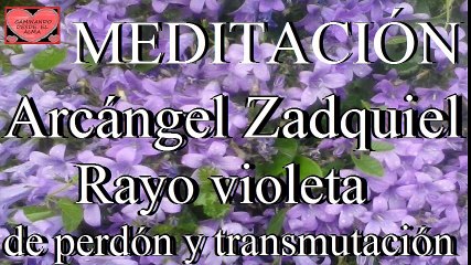 MEDITACIÓN. Arcángel Zadquiel del Rayo Violeta de perdón y transmutación.