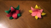 Origami Lily Flower Tutorial - How to make an Origami Lily Flower(720p)