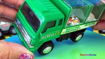 ADVENTURE WHEELS TRUCK CAMION WITH MIGHTY MACHINES FIRE TRUCK RECYCLING TRUCK & BALE LOADER