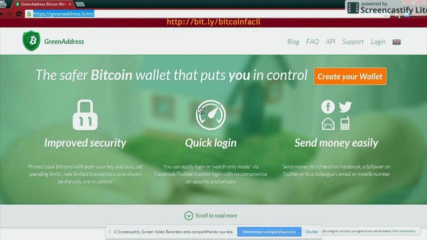 Como criar uma carteira bitcoin usando GreenAdress