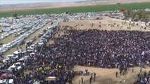 آلاف الفلسطينيين يشيعون الشهيد أبو القيعان بأم الحيران
