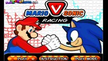 SUPER MARIO vs SONIC Motorbike Racing Cartoon Game