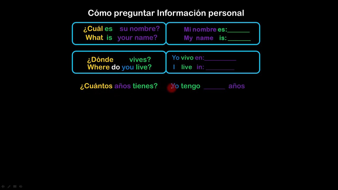 Lesson 09 S(EXTRA 4) Preguntas de Información Personal