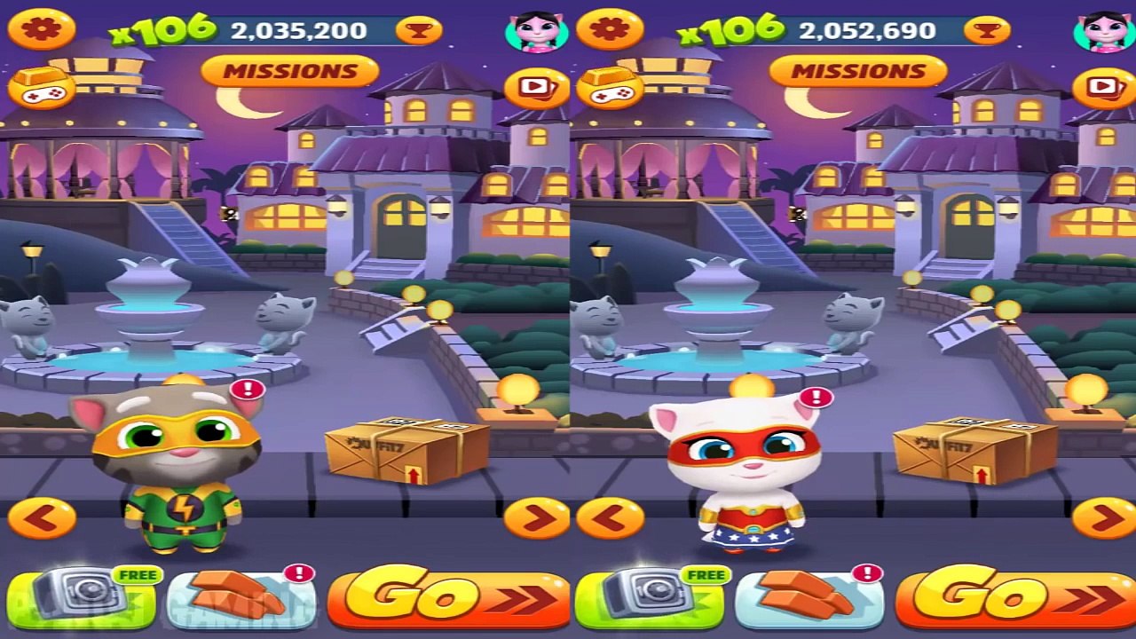 Talking Tom Gold Run - Super Tom Vs Super Angela