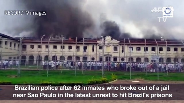 Sixty-two inmates on run after Brazil jailbreak