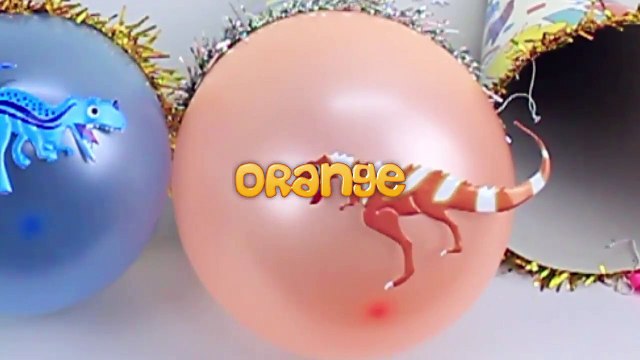 The Balloons Popping Show Learn Colors Dinosaur Balloons Finger Family Nursery Rhymes Collection